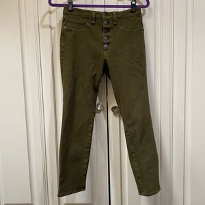 Veronica Beard Khaki Green Jeans